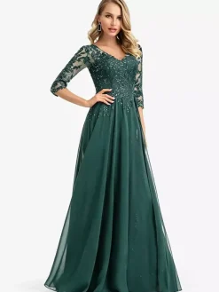 Bridesmaid Dresses Chiffon A-Line Floor-Length Wedding Party Dress