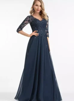 Bridesmaid Dresses Chiffon A-Line Floor-Length Wedding Party Dress