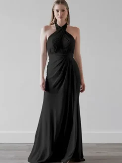 Bridesmaid Dresses Chiffon Mermaid Floor-Length Wedding Party Dress