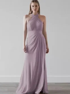 Bridesmaid Dresses Chiffon Mermaid Floor-Length Wedding Party Dress