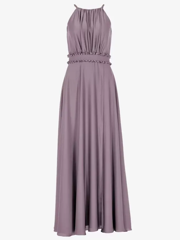 Bridesmaid Dresses Elastic Silk Like Satin A-Line Floor-Length Prom Dress