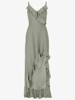 Bridesmaid Dress Mermaid Floor-Length Zipper Elastic Silk Like Satin Wedding Party Dress