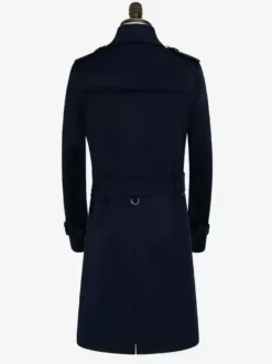 British Windbreaker Mid-Length Slim Business Windbreaker Windproof Jacket Men's Coat