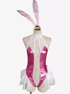 Bunny Costume Lace Up Ruffles Sexy Lingerie
