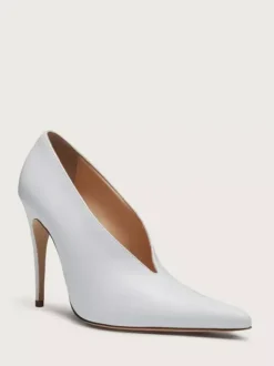 Burgundy High Heels Women's Pointed Toe Slip On Pumps