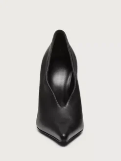 Burgundy High Heels Women's Pointed Toe Slip On Pumps