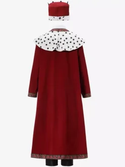 Burgundy Polka Dot Retro Sash Pants Saudi Arabia Set Holidays Costumes