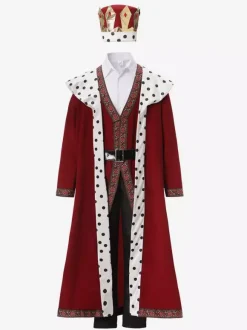 Burgundy Polka Dot Retro Sash Pants Saudi Arabia Set Holidays Costumes