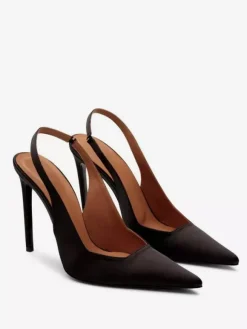 Burgundy High Heels Pointed Toe Slingback Pumps For Women 2026