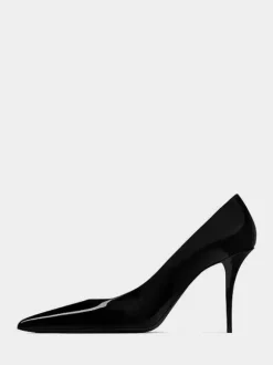Burgundy High Heels Pointed Toe Slip On Dress Shoes