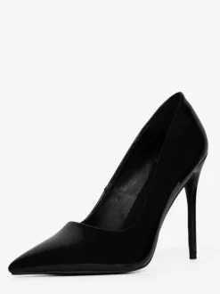 Burgundy High Heels Pointed Toe Slip On Dress Shoes
