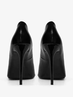 Burgundy High Heels Pointed Toe Slip On Dress Shoes