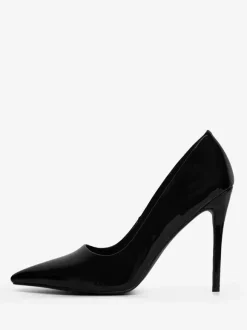 Burgundy High Heels Pointed Toe Slip On Dress Shoes