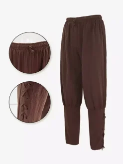 Burgundy Vintage Retro Polyester Retro Costumes For Man