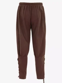 Burgundy Vintage Retro Polyester Retro Costumes For Man