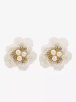 Camellia Pearl Earring For Women 2026