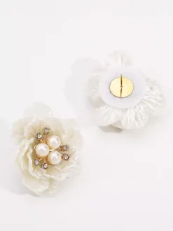Camellia Pearl Earring For Women 2026