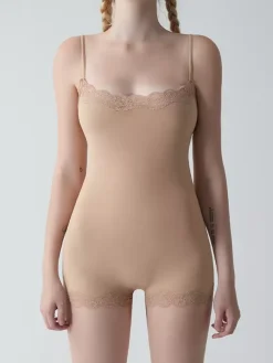 Camisole Bodysuit Lingerie Shapewear Black Lace
