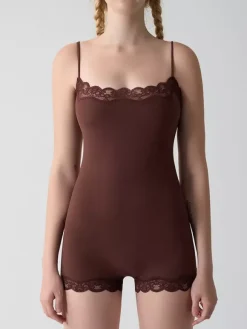 Camisole Bodysuit Lingerie Shapewear Black Lace