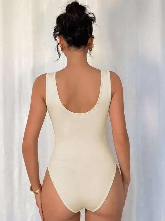 Cami Top Apricot Cowl Neck Backless Casual Women Summer Camis