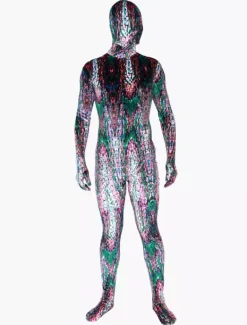 Camouflage Zentai Suits Carnival Morph Suit Multi Color Artwork Zentai Suit Full Body Lycra Spandex Bodysuit