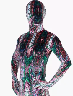Camouflage Zentai Suits Carnival Morph Suit Multi Color Artwork Zentai Suit Full Body Lycra Spandex Bodysuit