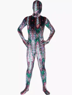 Camouflage Zentai Suits Carnival Morph Suit Multi Color Artwork Zentai Suit Full Body Lycra Spandex Bodysuit