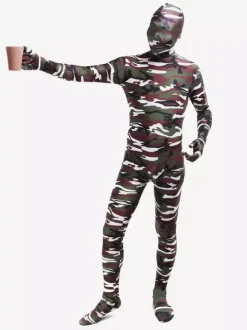 Camouflage Zentai Suits Camouflage Lycra Spandex Full Body Zentai Suit