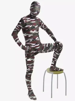 Camouflage Zentai Suits Camouflage Lycra Spandex Full Body Zentai Suit