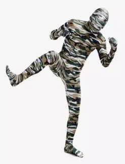 Camouflage Zentai Suits Green Camouflage Zentai Full Body Multi color Lycra Spandex Unisex Costume