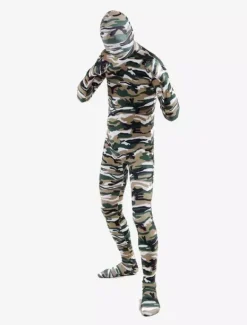 Camouflage Zentai Suits Green Camouflage Zentai Full Body Multi color Lycra Spandex Unisex Costume