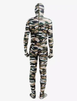 Camouflage Zentai Suits Green Camouflage Zentai Full Body Multi color Lycra Spandex Unisex Costume