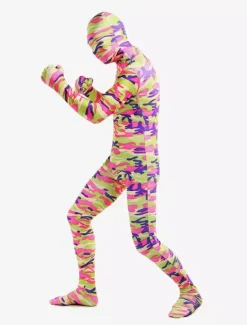 Camouflage Zentai Suits Morph Suit Colorful Camouflage Lycra Spandex Zentai Suit Unisex Full Body Suit