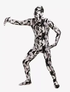 Camouflage Zentai Suits Morph Suit Black Camouflage Lycra Spandex Zentai Suit Unisex Full Body Suit