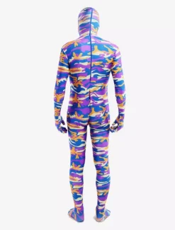 Camouflage Zentai Suits Purple Camouflage Lycra Spandex Full Body Zentai Suit
