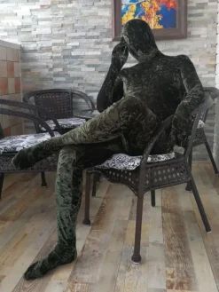 Camouflage Zentai Suits Dark Green Zentai Suit Adults Morph Suit Full Body Velour Bodysuit