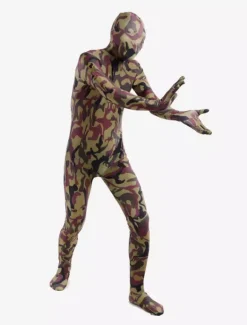 Camouflage Zentai Suits Morph Suit Hunter Green Camouflage Lycra Spandex Zentai Suit Unisex Full Body Suit