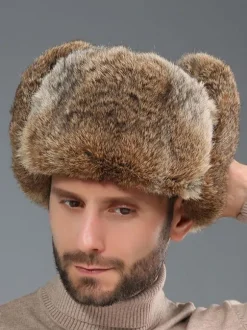 Caps For Men Modern Faux Fur Winter Warm Hats Russian Ushanka Hat