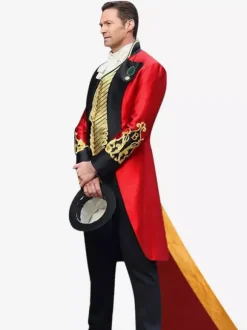 Carnival Circus Costume Red Men's Pants Shirt Overcoat Set Polyester Carnival Holidays Costumes