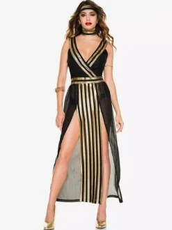 Carnival Halloween Greek Costumes Black Sexy Choker Tunic Holidays Costumes