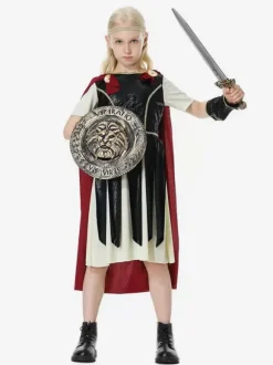 Carnival Halloween Kids Gladiator Ancient Roman Warrior Armor Costume Set