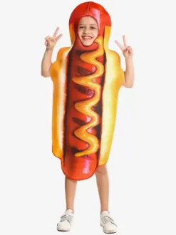 Carnival Kid Funny Hotdog Cosplay Costumes