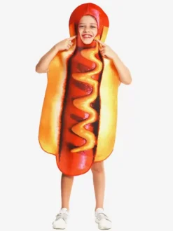 Carnival Kid Funny Hotdog Cosplay Costumes
