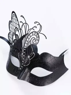 Carnival Mask For Adults Black Plastic Masquerade Costume Accessories
