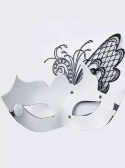Carnival Mask For Adults Black Plastic Masquerade Costume Accessories