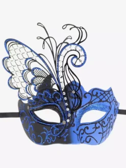 Carnival Mask For Adults Black Plastic Masquerade Costume Accessories