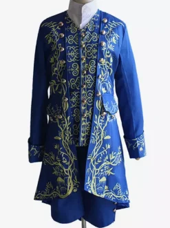 Carnival Men's Jacket Vest Shirt bowtie Pants Prince Costume Sets