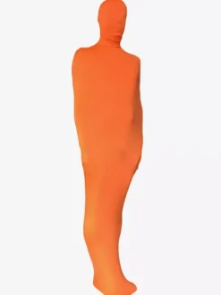 Carnival Morph Suit Orange Mummy Style Lycra Spandex Zentai Suit