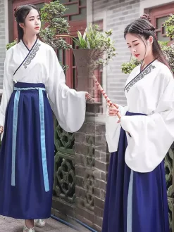 Carnival Chinese Style HanFu 3-Piece Set Long Sleeve Polyester Dress Outfit
