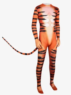 Carnival Costumes Tiger Pattern Catsuit Halloween Orc Jumpsuit